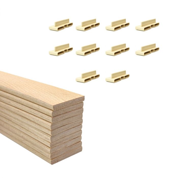 38mm Double Row Bed Slats Assembly Set, Timber Slats For King Size Bed