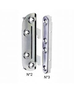Bed Connecting Brackets – Hook In Style – Galvanised – 130mm