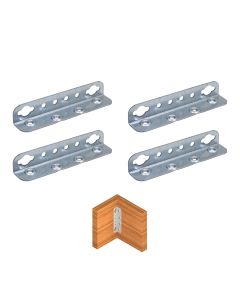 Bed Brackets Furniture Knock Down Connectors Joiners Cabinet Fittings - 130mm