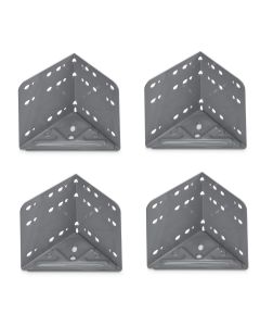 Heavy Duty Bed Corner Brackets 115mm x 115mm x 133mm - Set of 4