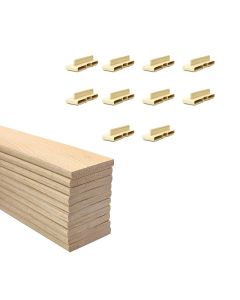 38mm Sprung Bed Slats Assembly Set for Wooden Beds Single Row (2ft6 or 3ft)