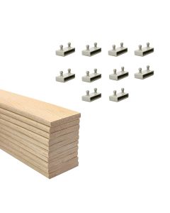 53mm Sprung Bed Slats Assembly Set for Metal Beds Single Row (2ft6 or 3ft)