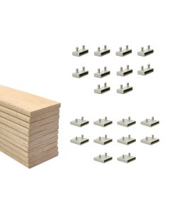 53mm Sprung Bed Slats Assembly Set for Metal Beds Double Row (4ft6,5ft or 6ft)